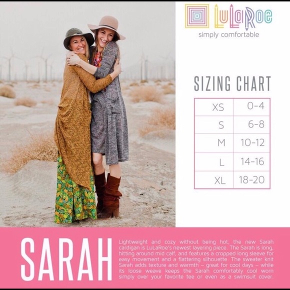 Lularoe Sarah Cardigan - Picture 5 of 6